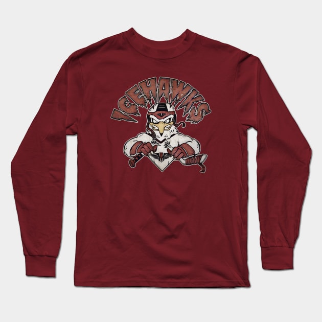 Adirondack Ice Hawks Hockey Long Sleeve T-Shirt by Kitta’s Shop